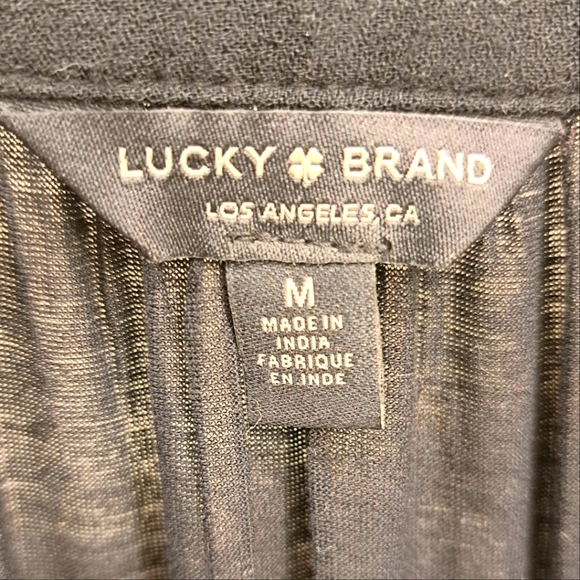 Lucky Brand Long Sleeve Top Size Medium. - Picture 4 of 7